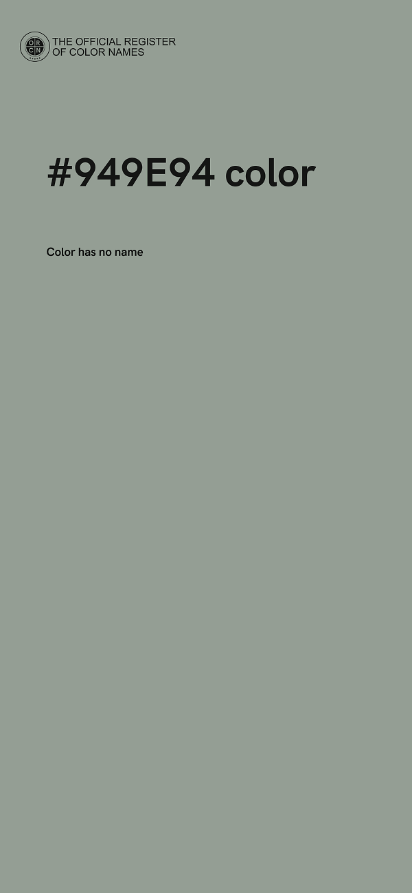 #949E94 color image