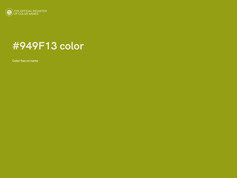 #949F13 color image