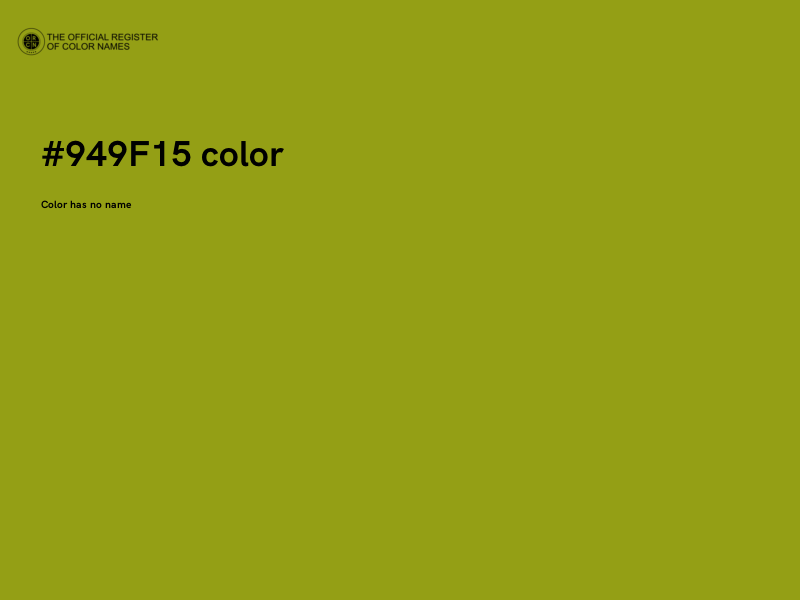 #949F15 color image