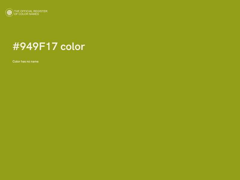 #949F17 color image
