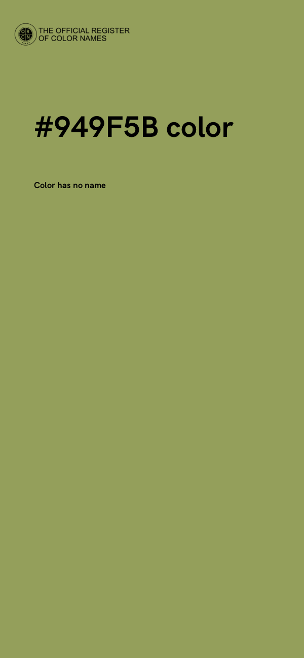 #949F5B color image