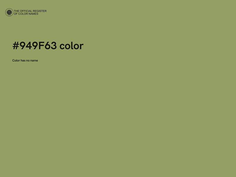 #949F63 color image