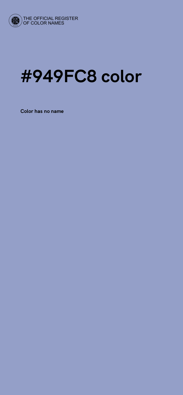#949FC8 color image