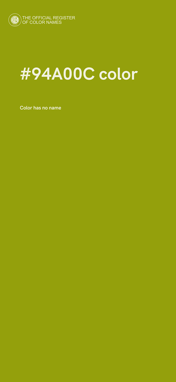 #94A00C color image