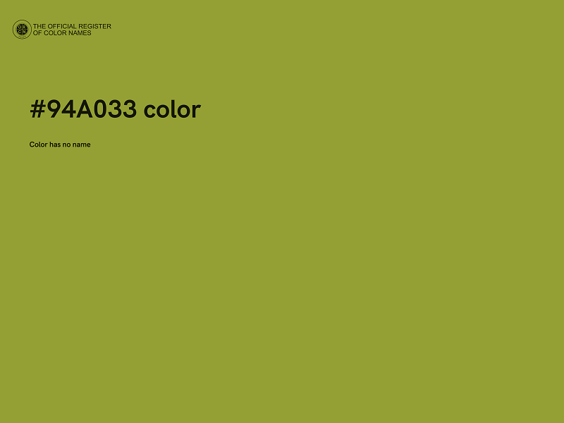 #94A033 color image