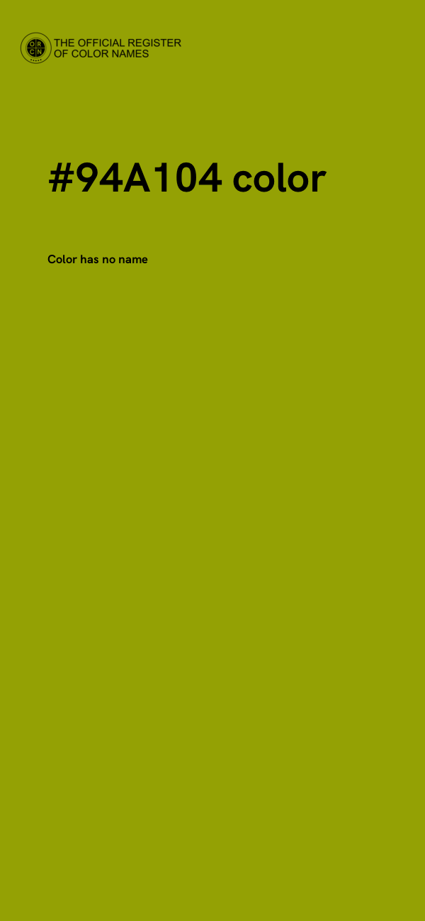 #94A104 color image