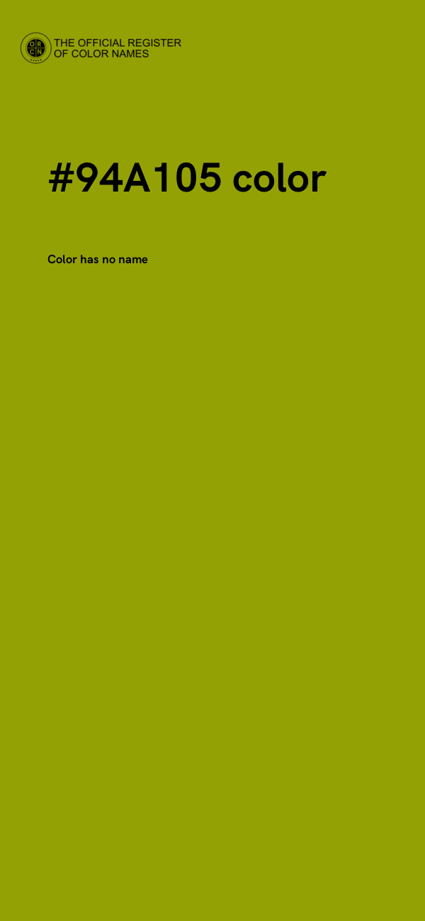 #94A105 color image