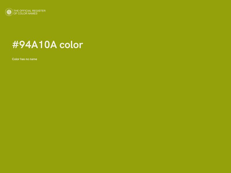 #94A10A color image