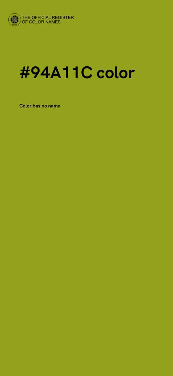 #94A11C color image