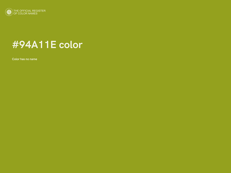 #94A11E color image