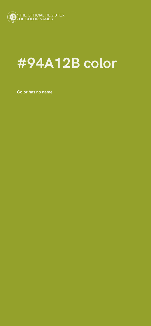 #94A12B color image