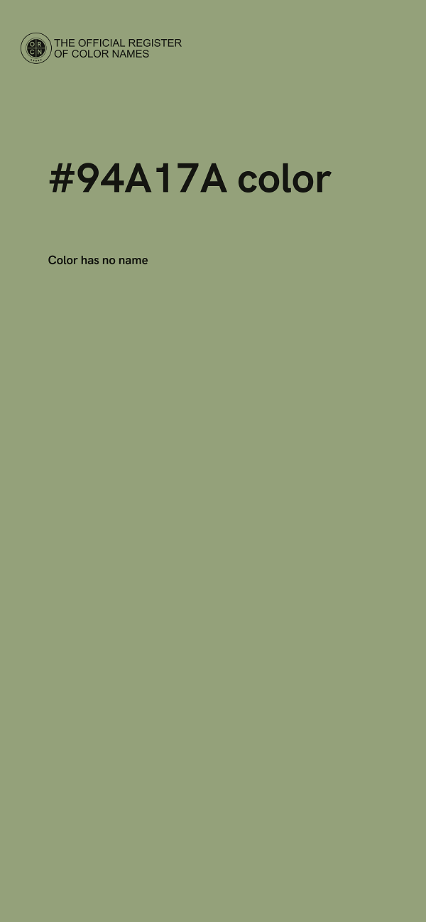 #94A17A color image