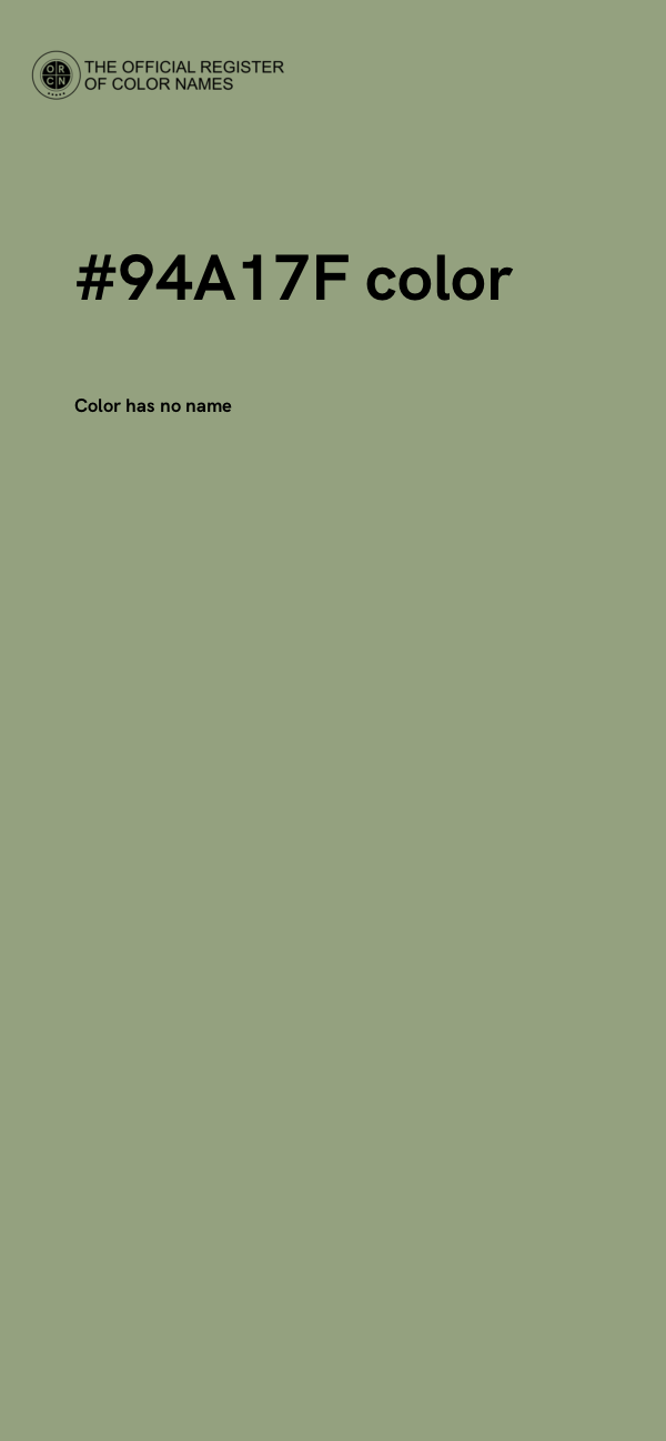 #94A17F color image