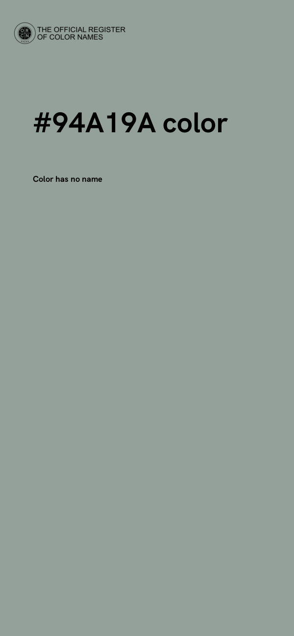 #94A19A color image
