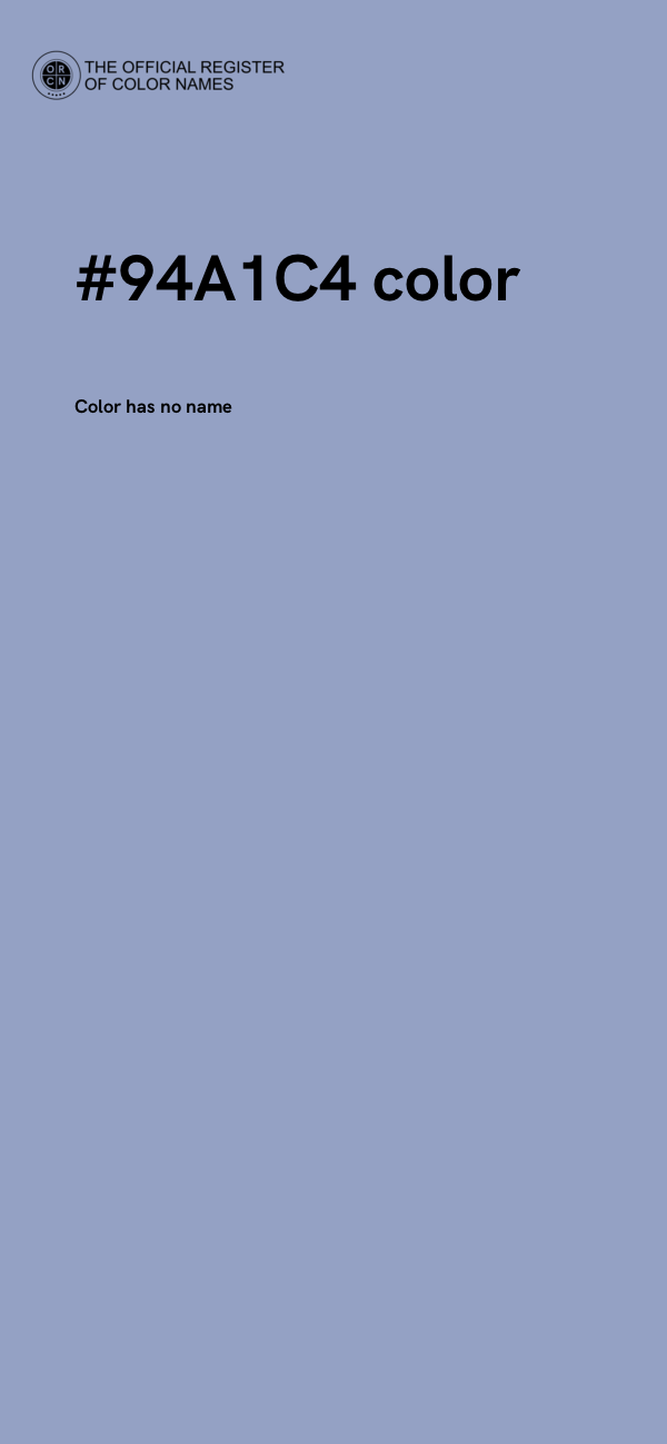 #94A1C4 color image