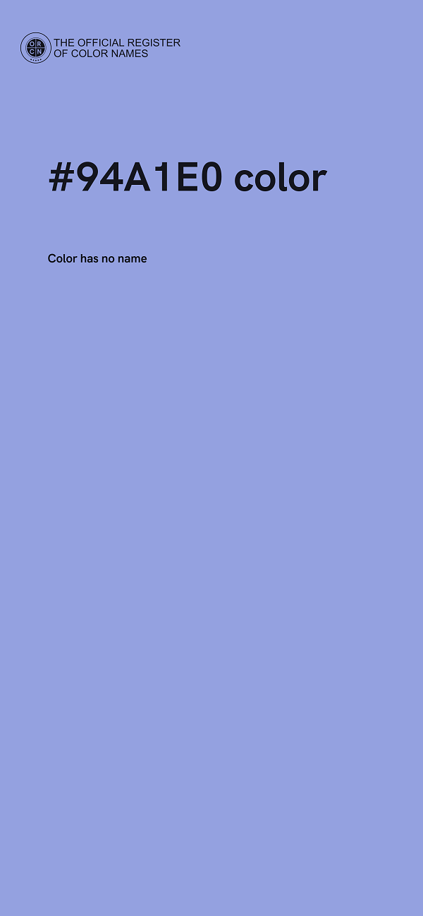 #94A1E0 color image