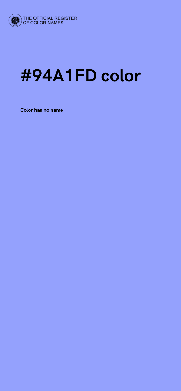 #94A1FD color image
