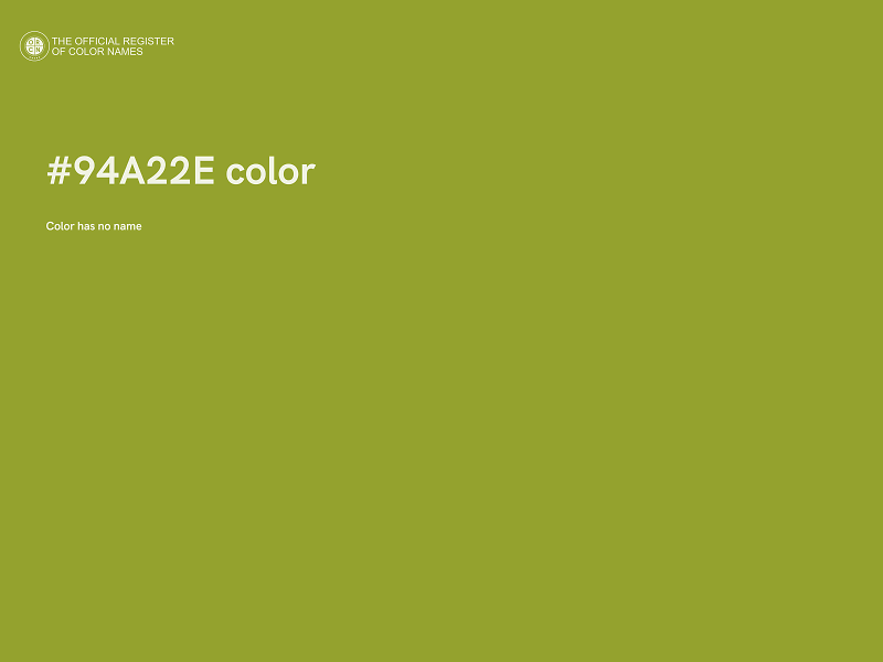 #94A22E color image