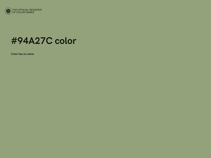 #94A27C color image