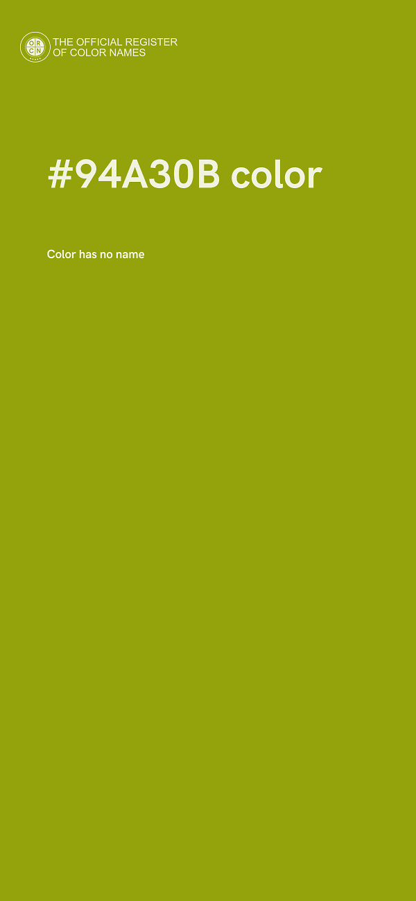#94A30B color image