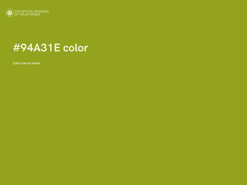 #94A31E color image