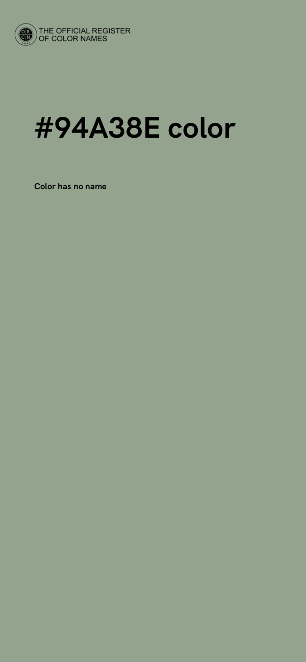 #94A38E color image