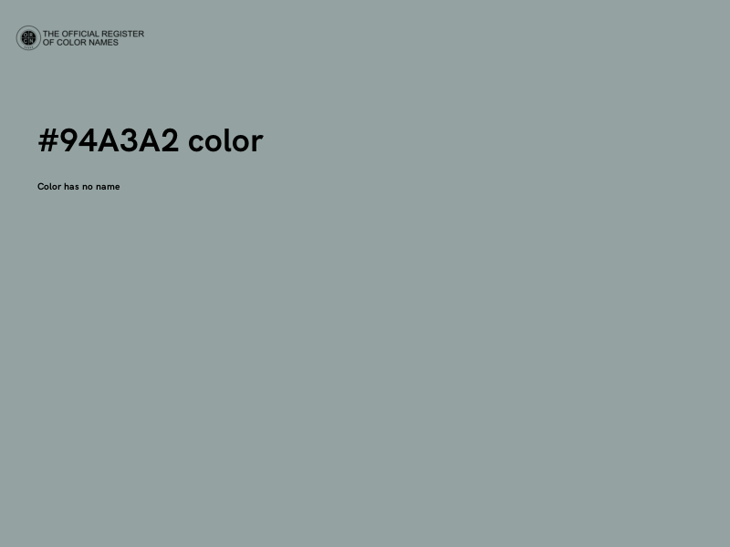 #94A3A2 color image