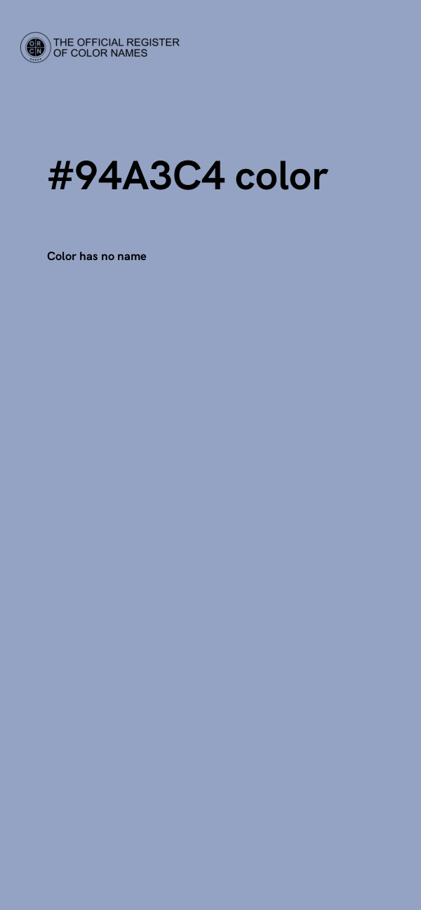 #94A3C4 color image