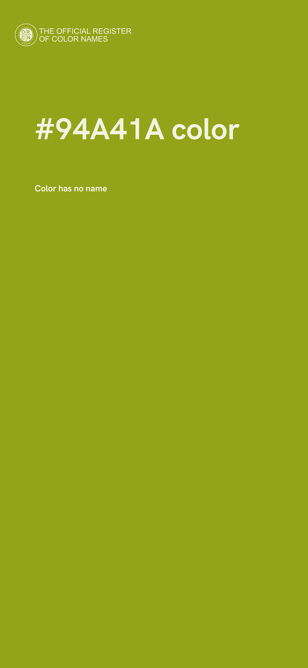 #94A41A color image