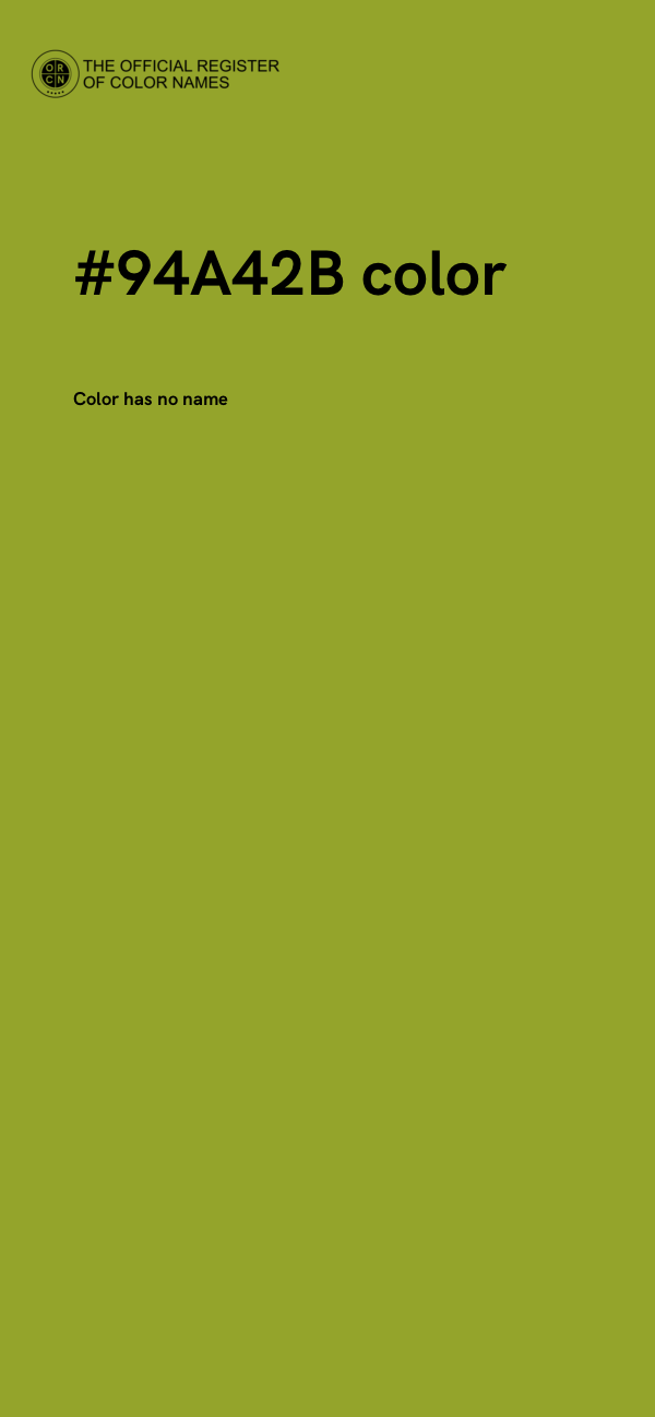 #94A42B color image