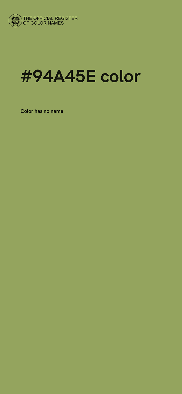 #94A45E color image
