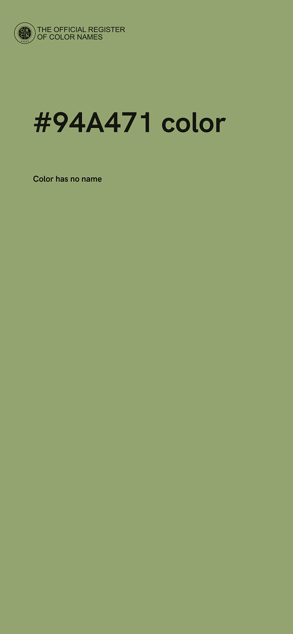 #94A471 color image