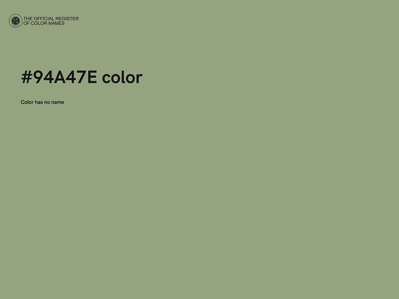 #94A47E color image