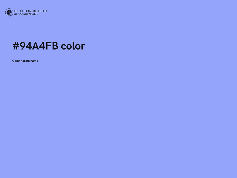 #94A4FB color image