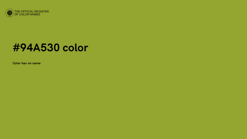 #94A530 color image