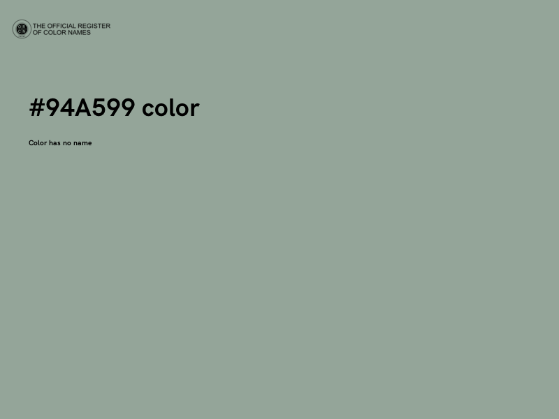 #94A599 color image