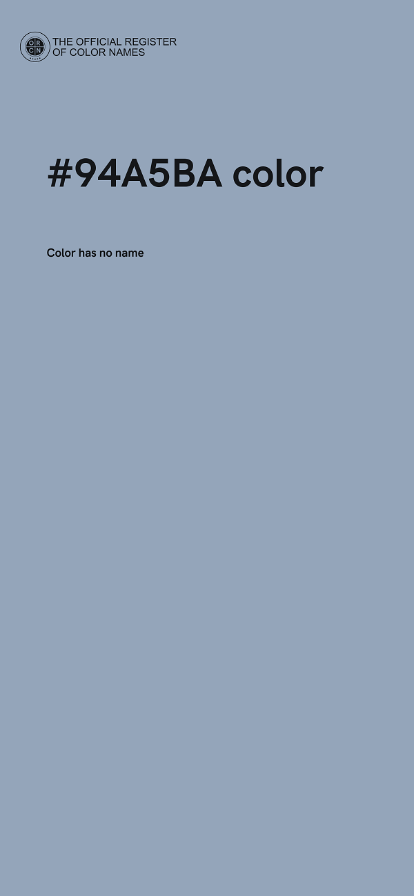 #94A5BA color image