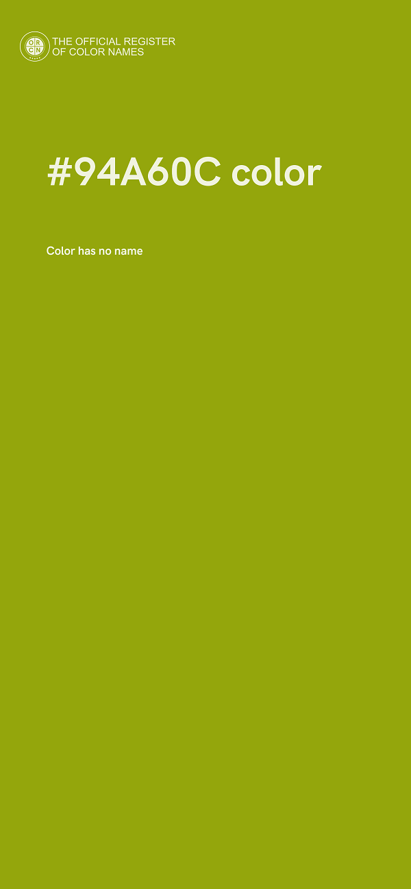 #94A60C color image