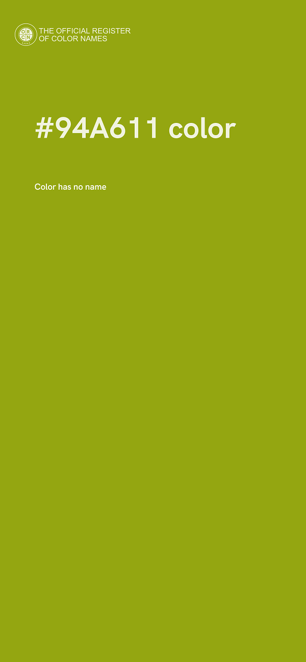 #94A611 color image