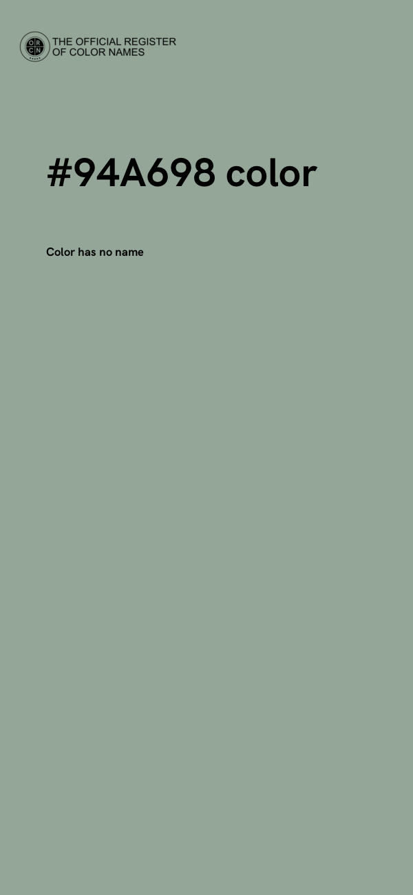 #94A698 color image