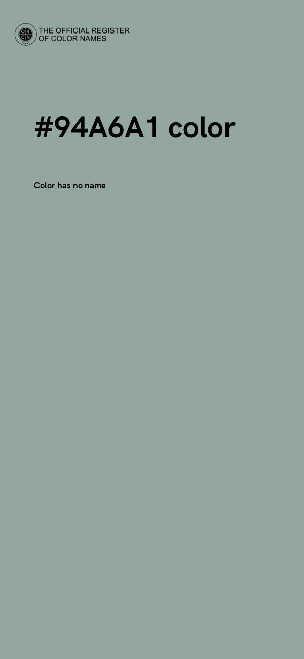 #94A6A1 color image