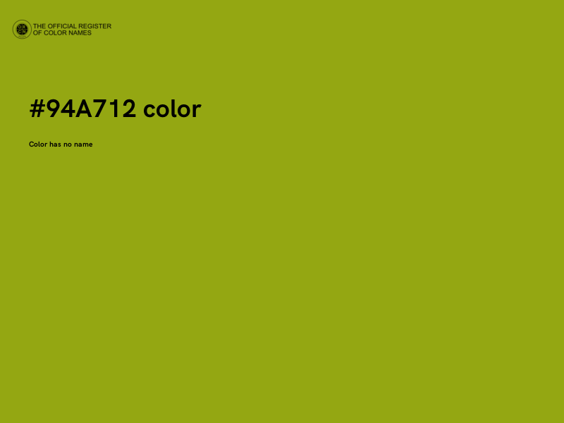 #94A712 color image