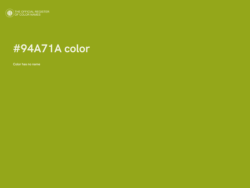 #94A71A color image