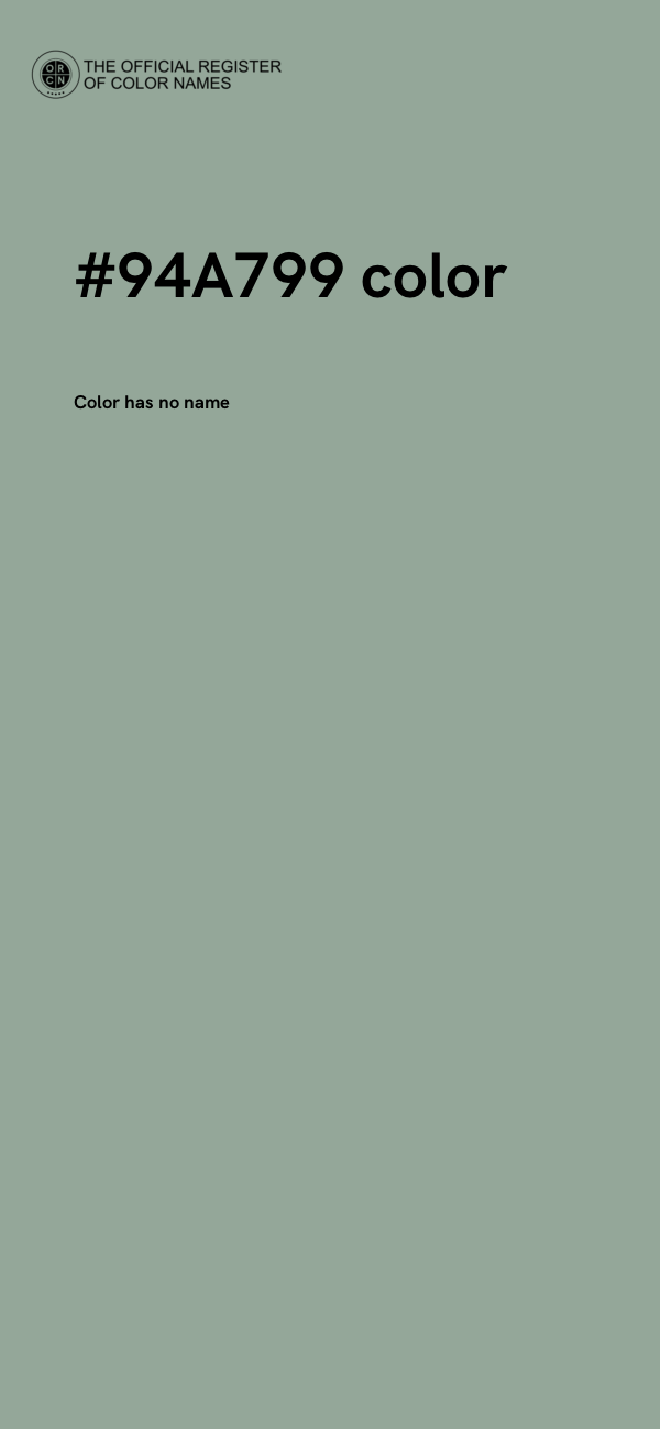 #94A799 color image