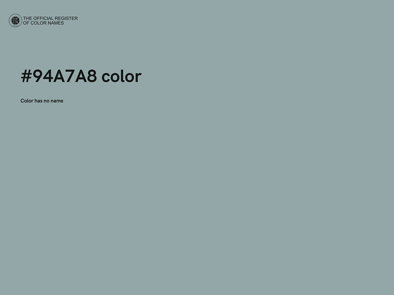 #94A7A8 color image