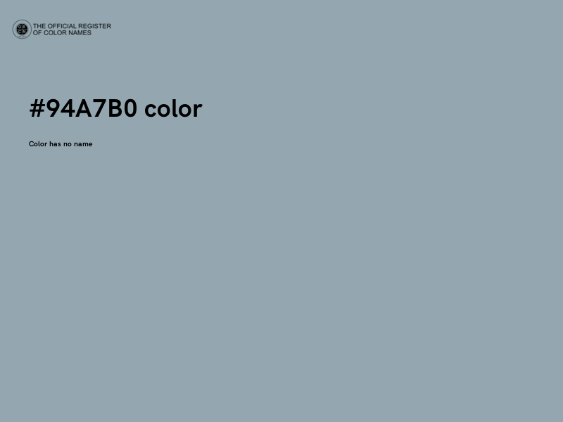 #94A7B0 color image