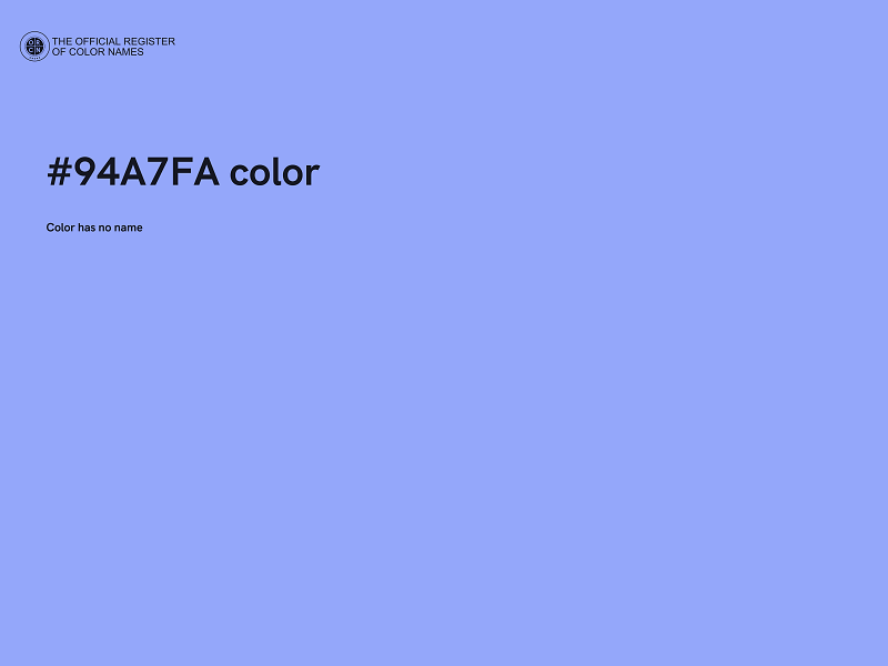 #94A7FA color image