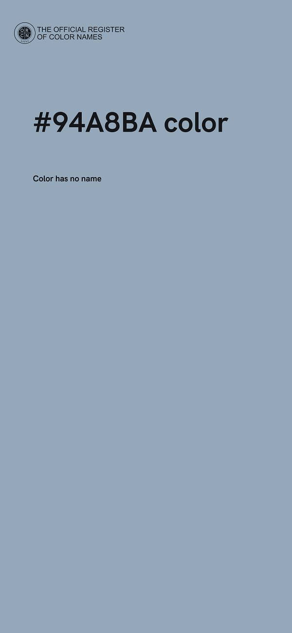 #94A8BA color image