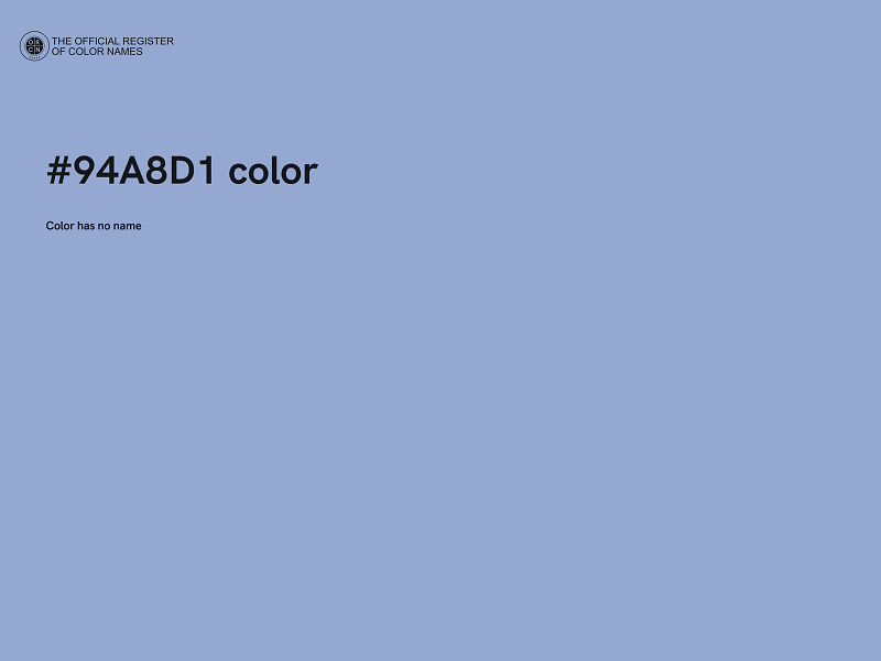 #94A8D1 color image