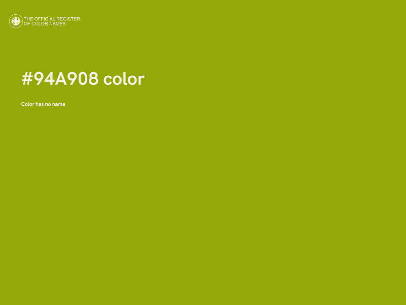 #94A908 color image